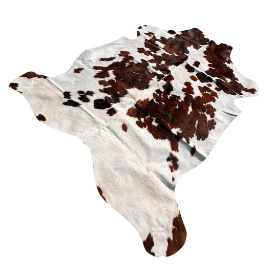 Tapis XL en cuir véritable de vache tricolore