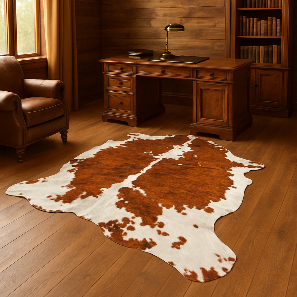 Brindle gestreifte echte Kuhfellteppich XL