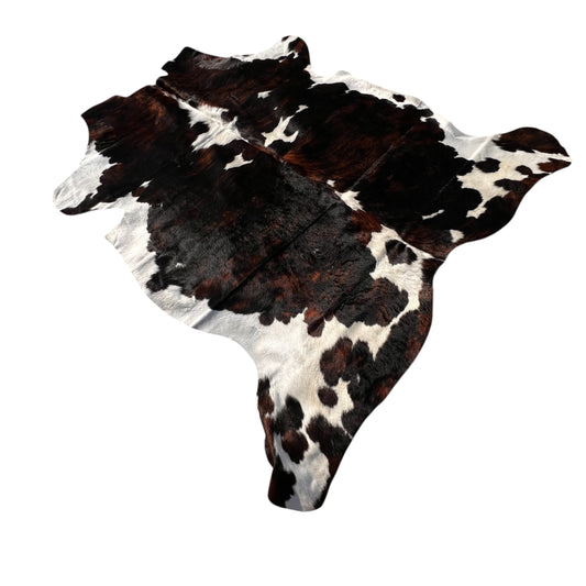 Tapis XL en cuir véritable de vache tricolore