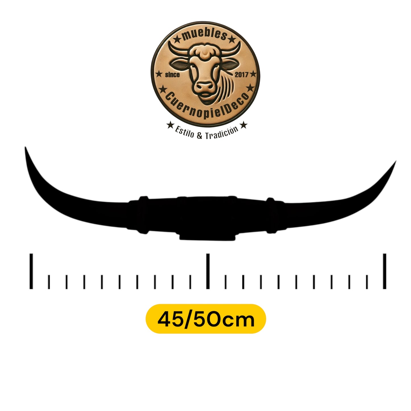 Authentische Horn Dekoration Boss Taurus (50cm)
