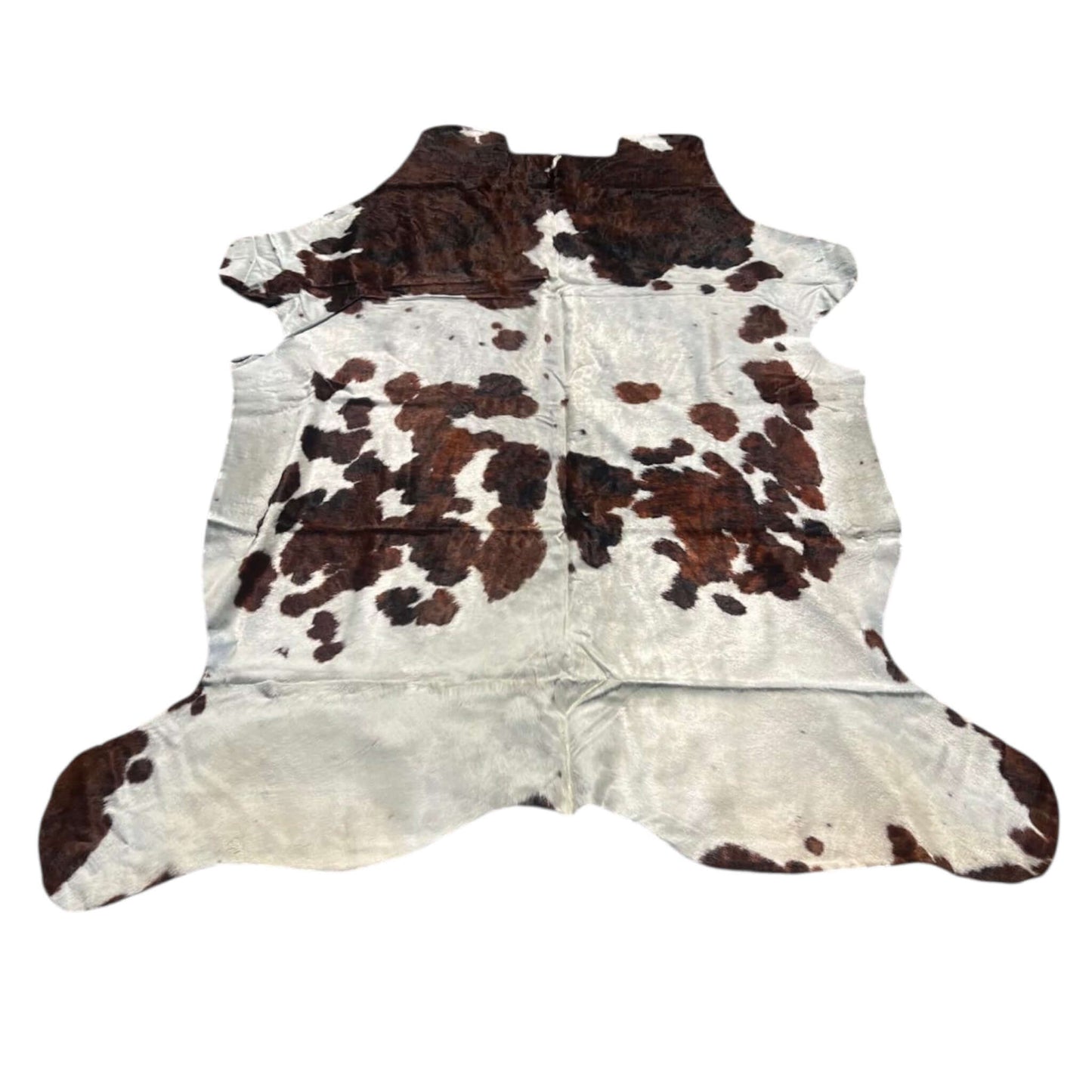 Tricolor Kuh Echtleder Teppich XL