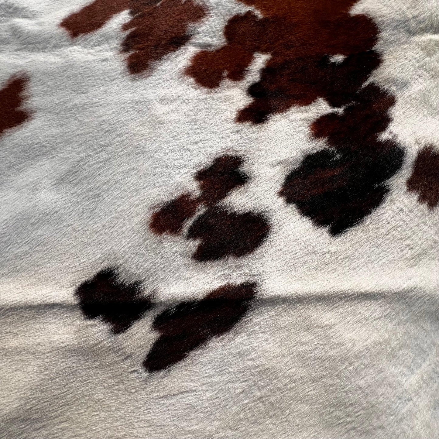Tricolor Kuh Echtleder Teppich XL