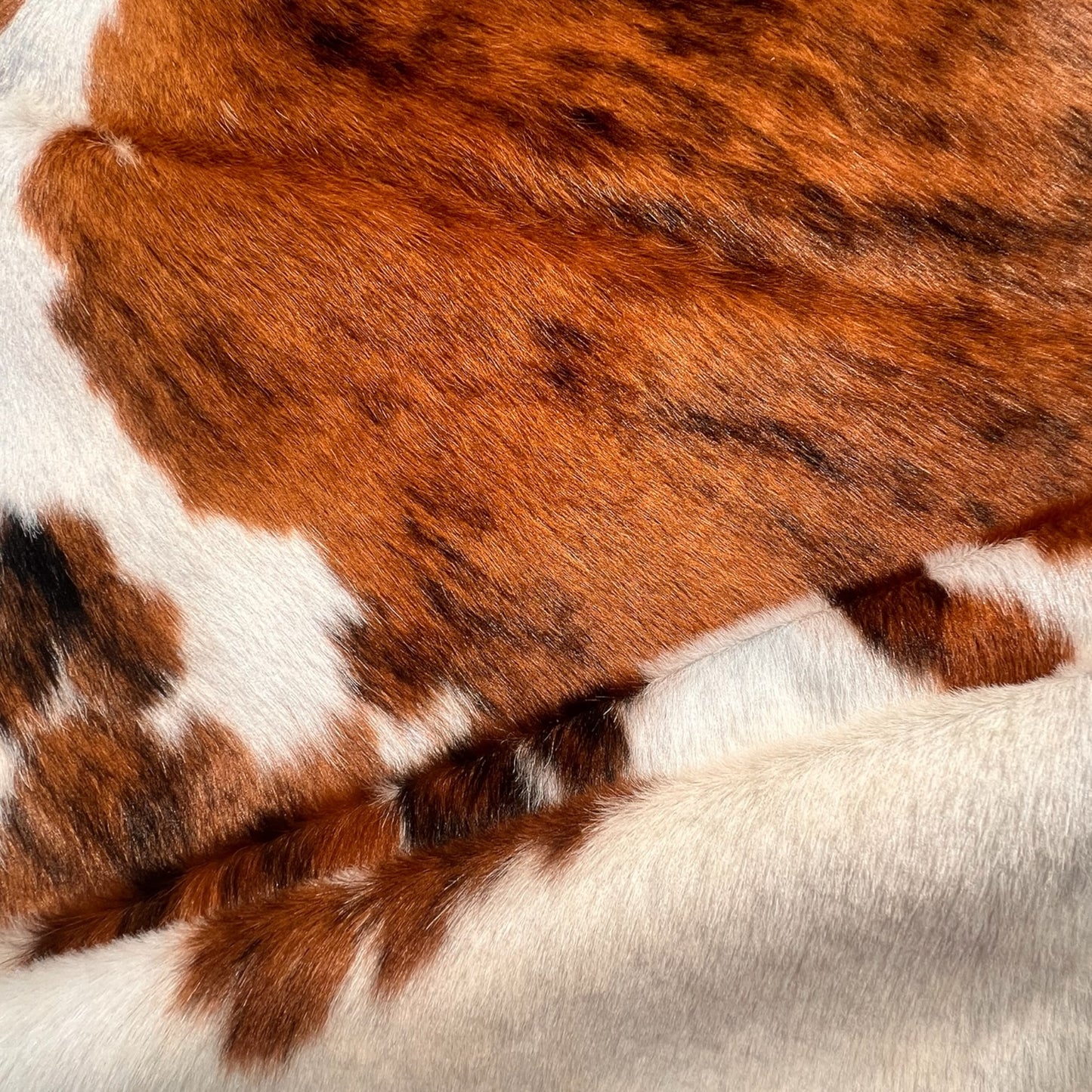 Brindle gestreifte echte Kuhfellteppich XL