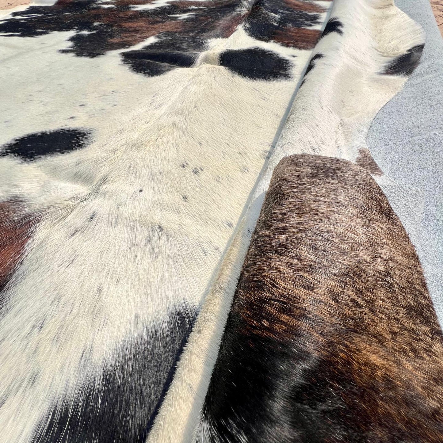 Cowhide Rug Genuine Tricolor XL (190 x 230cm)