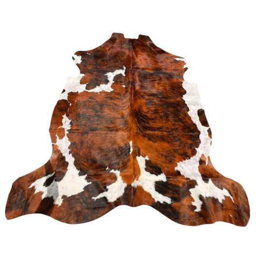 Tapis XL en cuir véritable de vache tricolore
