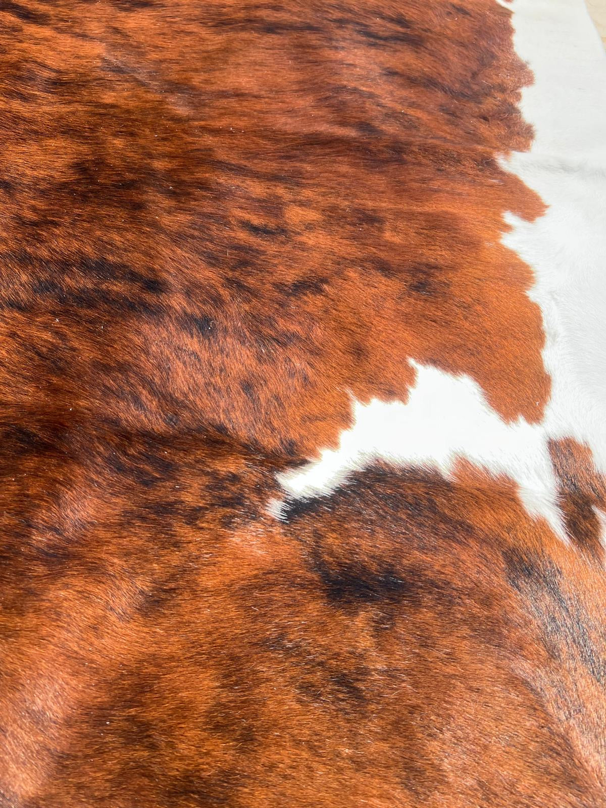 Brindle gestreifte echte Kuhfellteppich XL