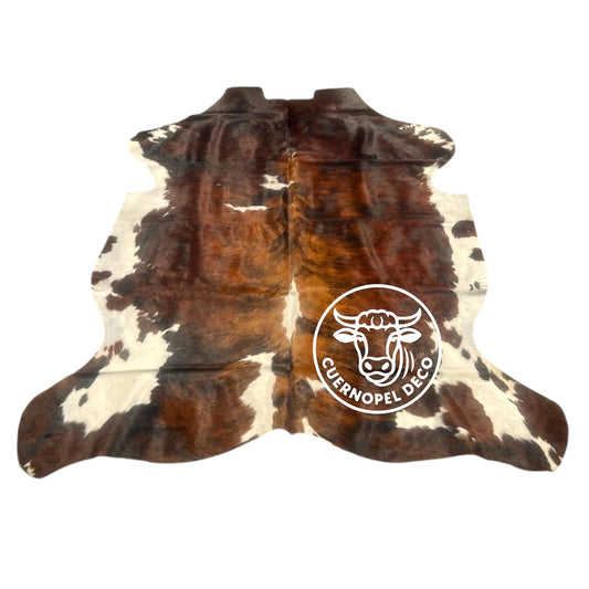 Brindle gestreifte echte Kuhfellteppich XL