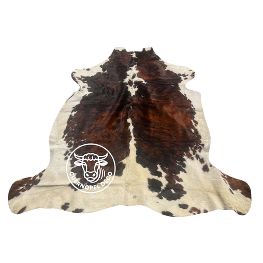 Brindle gestreifte echte Kuhfellteppich XL