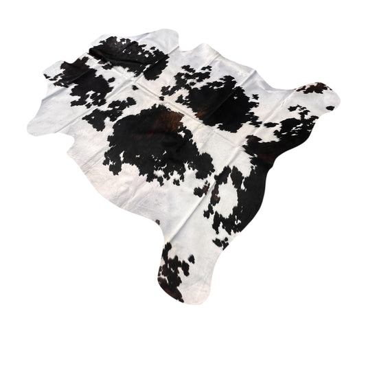 Tricolor Kuh Echtleder Teppich XL