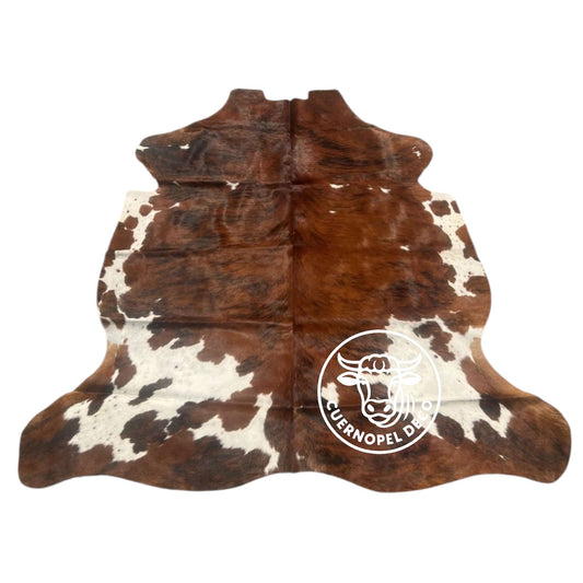 Brindle gestreifte echte Kuhfellteppich XL