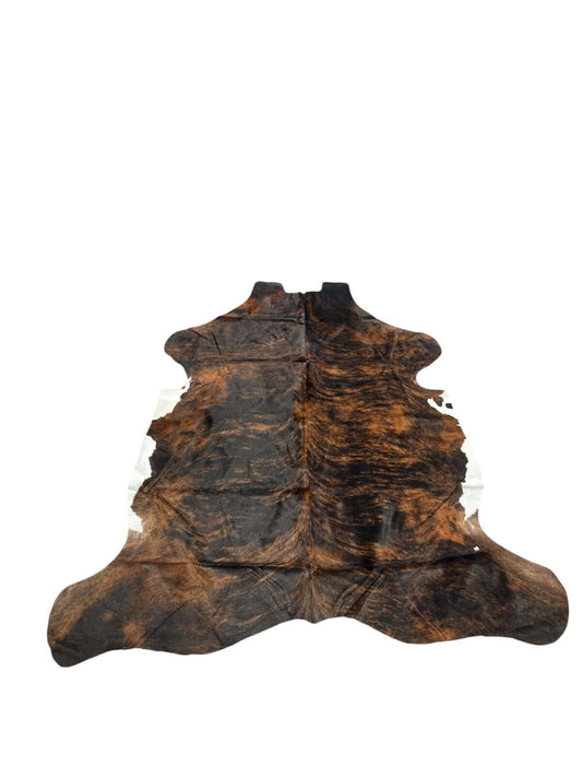 Brindle gestreifte echte Kuhfellteppich XL