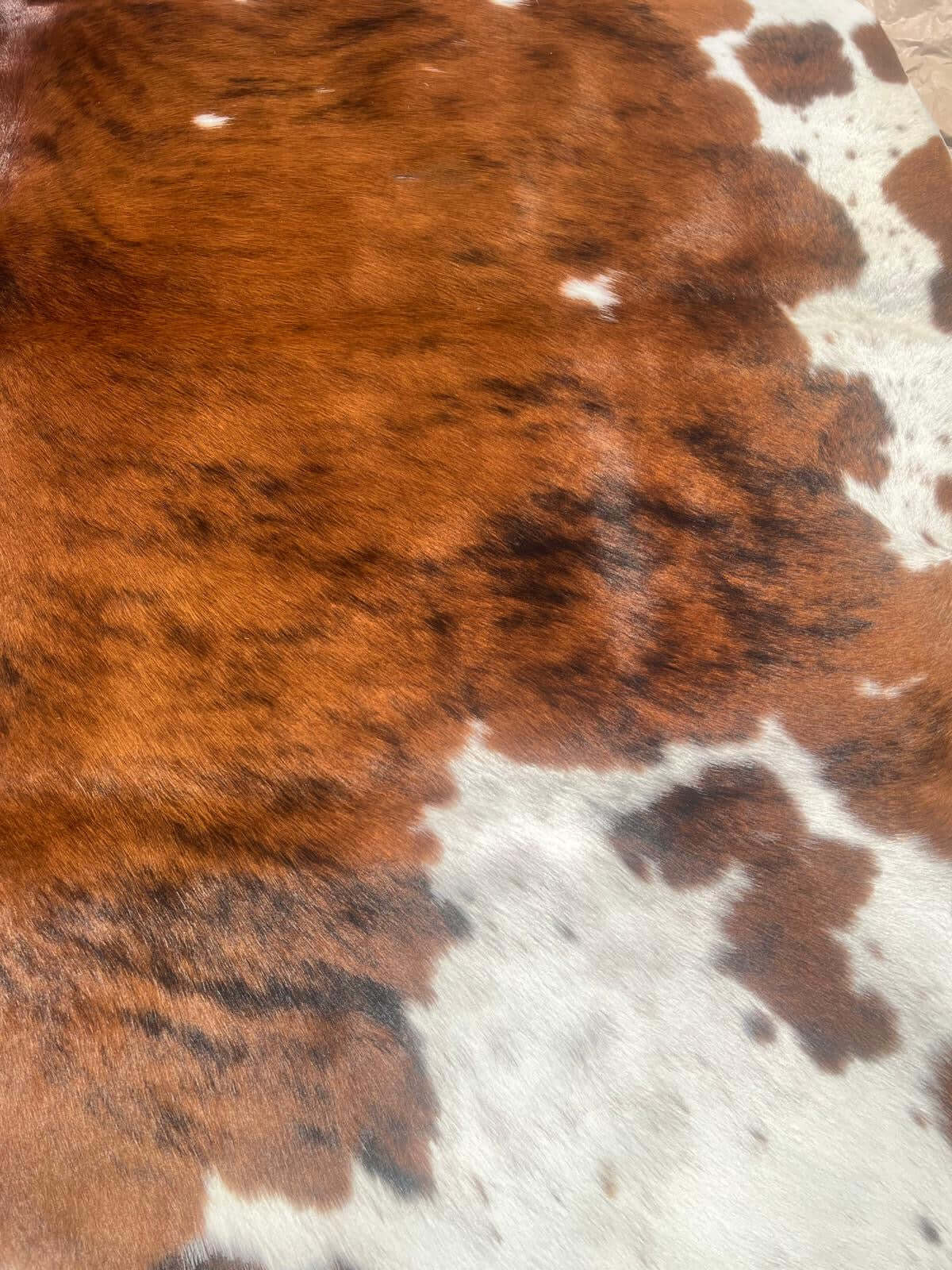 Brindle gestreifte echte Kuhfellteppich XL