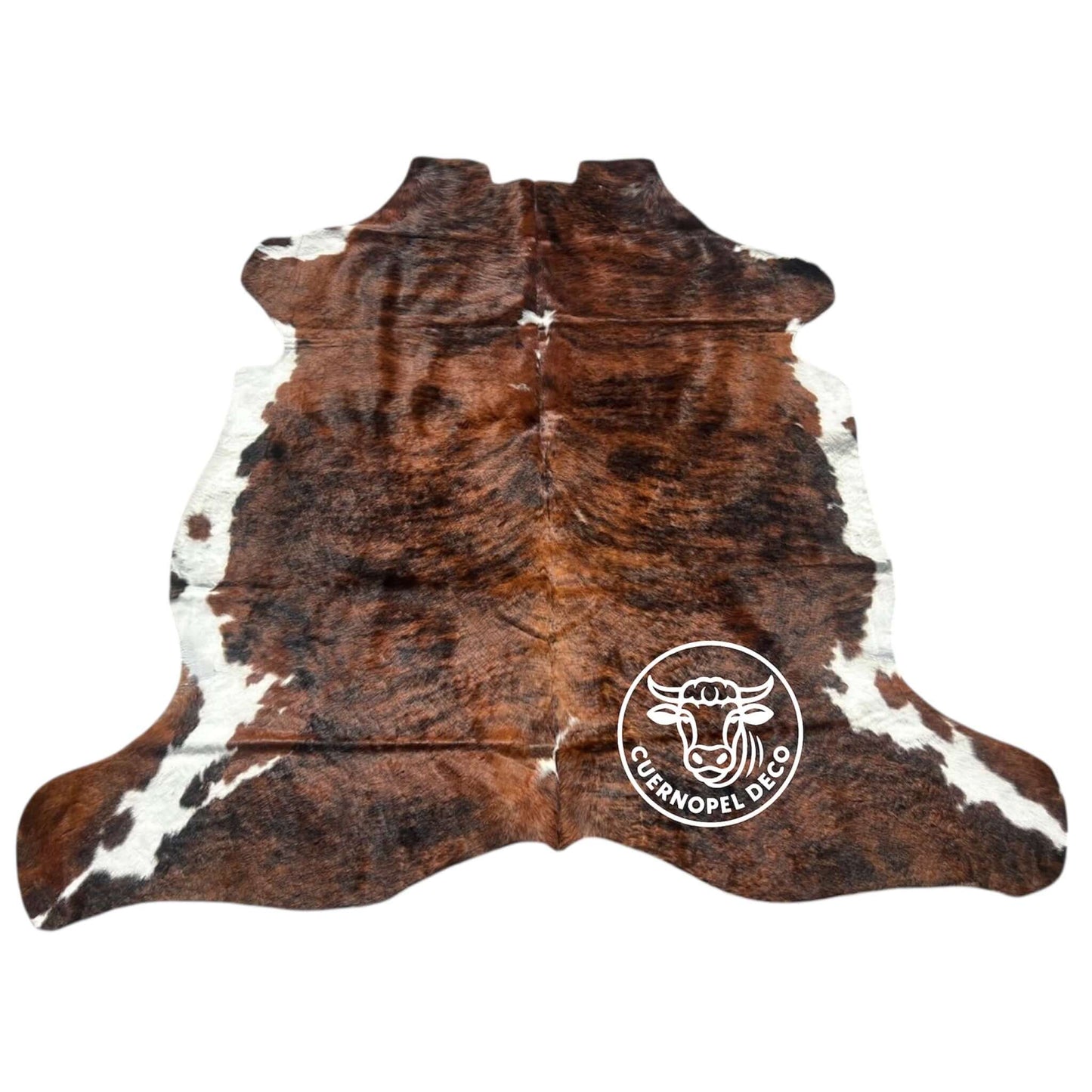 Brindle gestreifte echte Kuhfellteppich XL