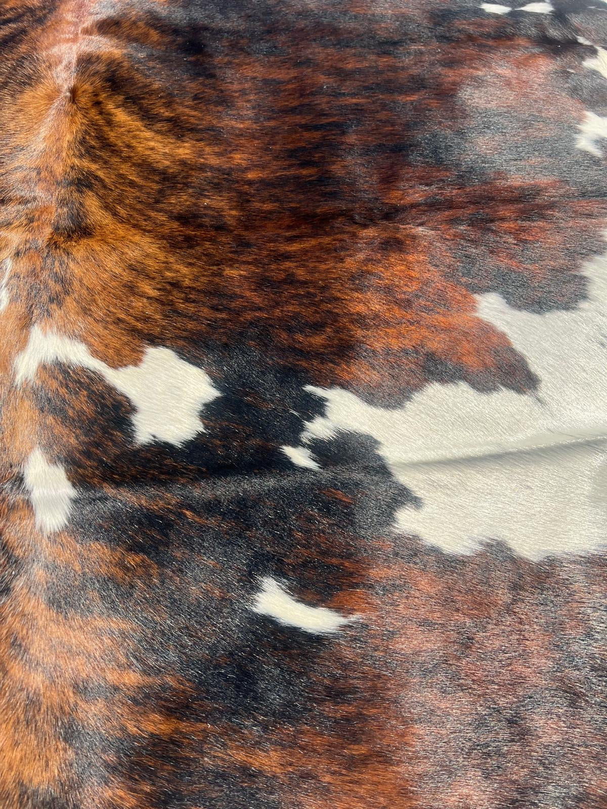 Brindle gestreifte echte Kuhfellteppich XL
