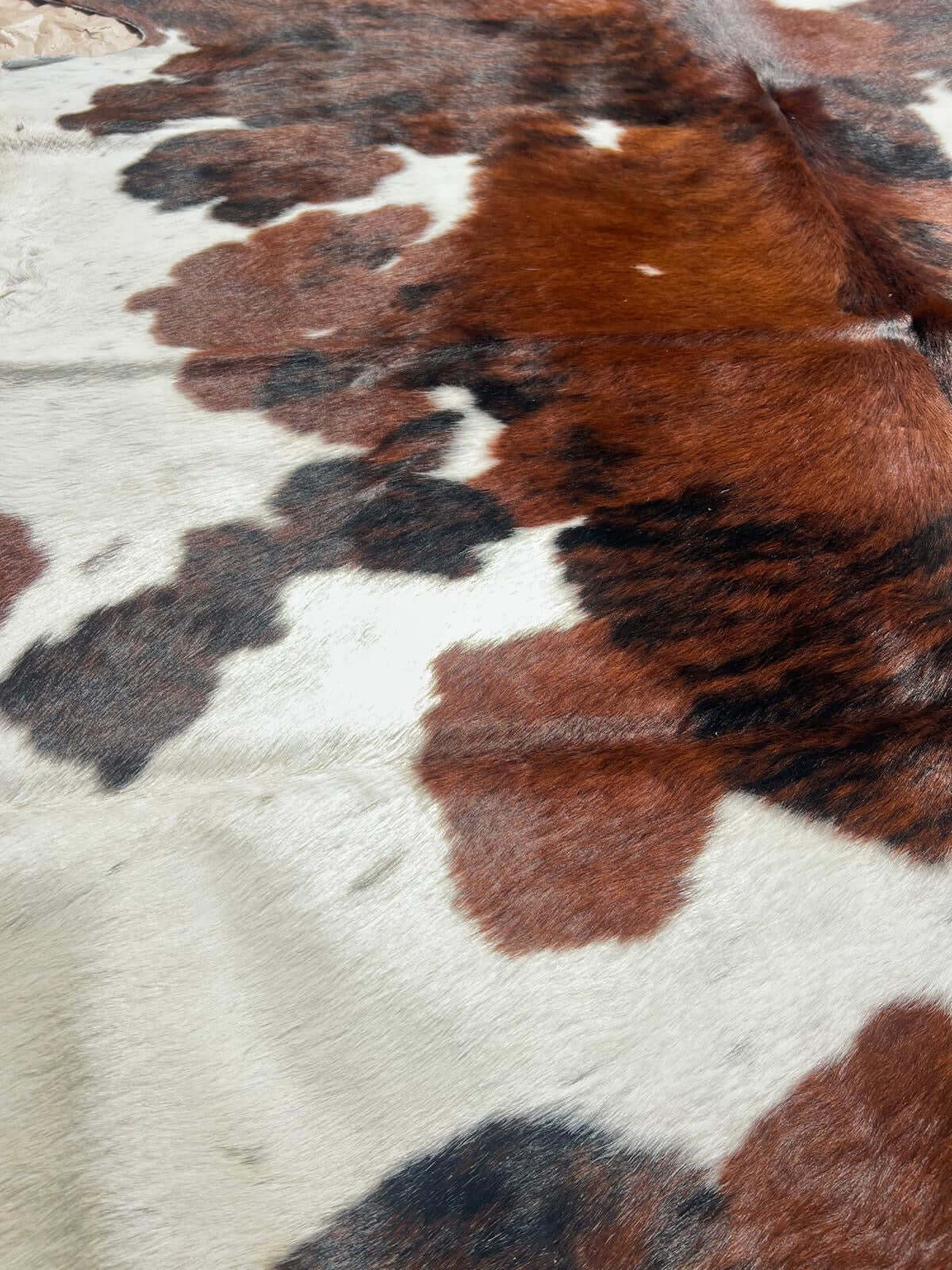 Brindle gestreifte echte Kuhfellteppich XL