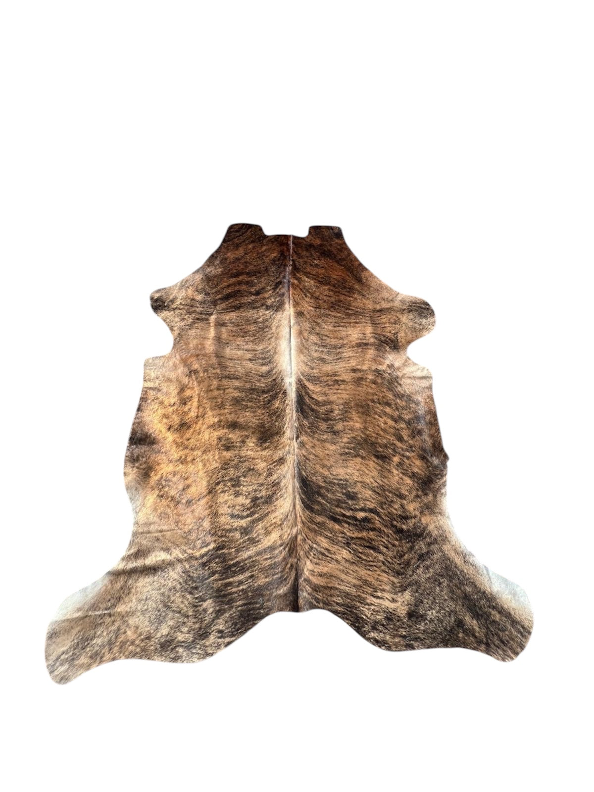 Alfombra de Piel Auténtica de Vaca Brindle Atigrada XL
