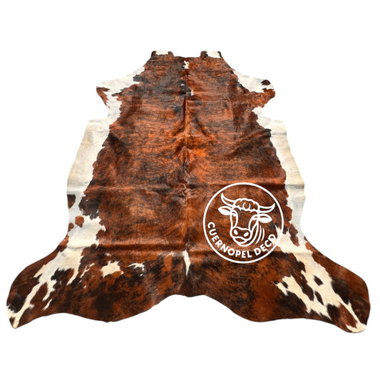 Brindle gestreifte echte Kuhfellteppich XL