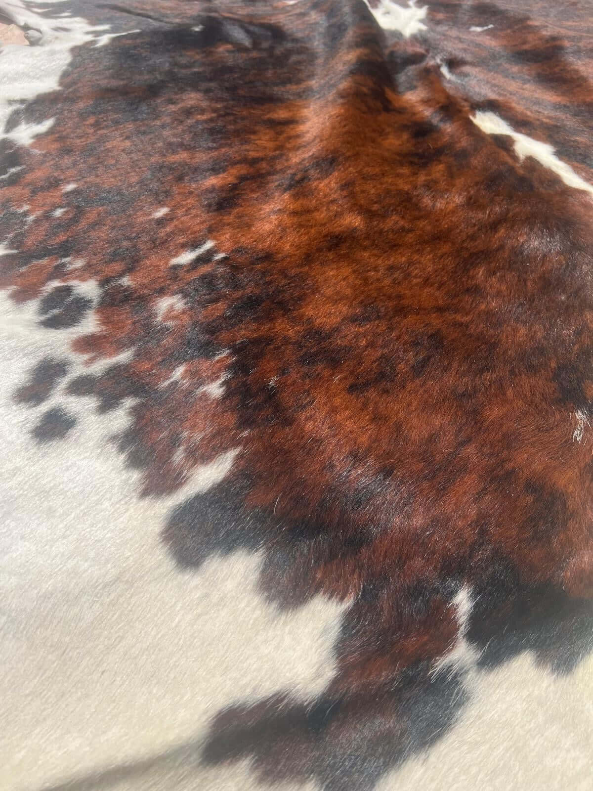 Brindle gestreifte echte Kuhfellteppich XL