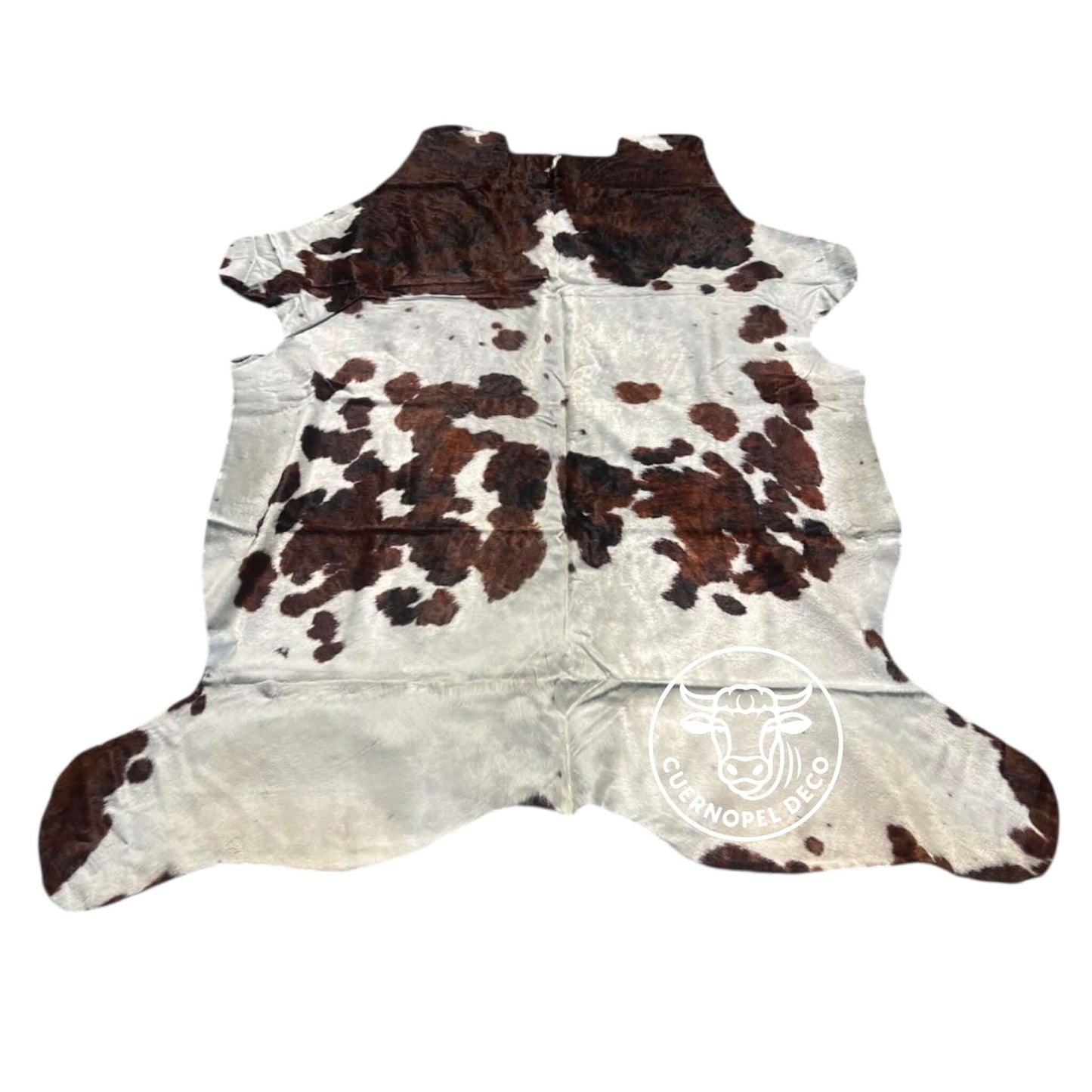 Tricolor Kuh Echtleder Teppich XL
