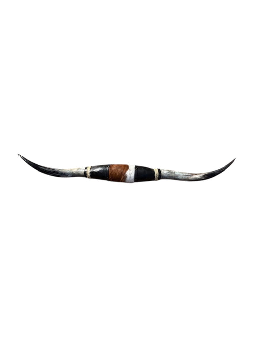 Decoración Cuernos de Toro Boss Taurus XL(marrón, blanco y negro)