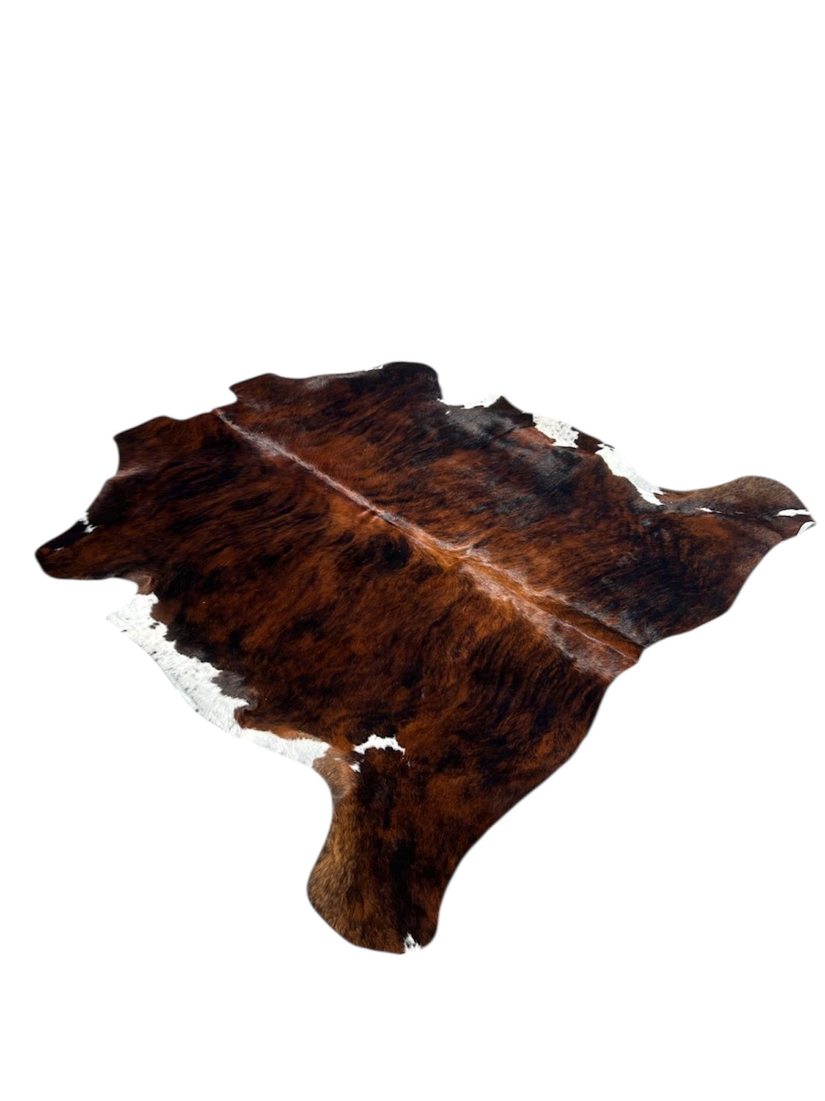 Alfombra de Piel Auténtica de Vaca Tricolor XL